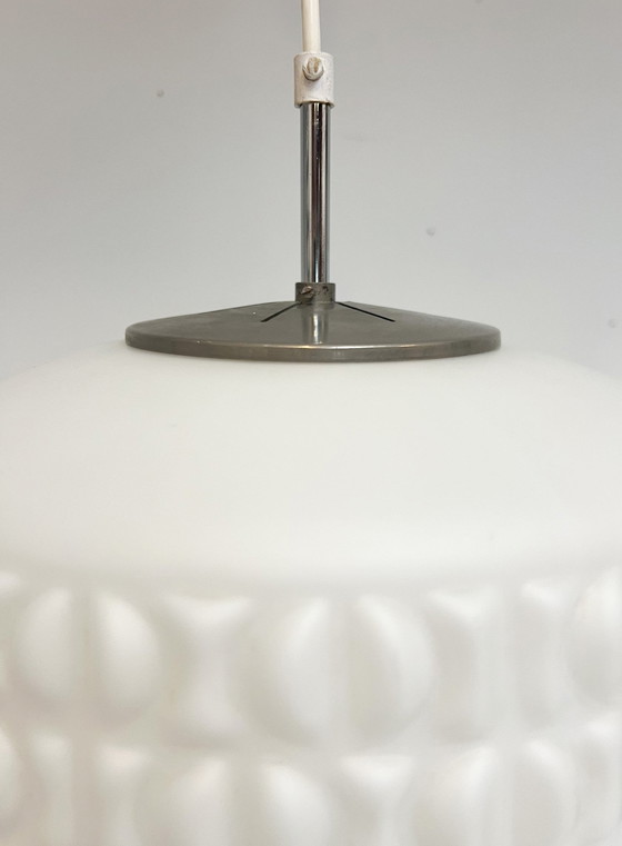 Image 1 of Opalen Plafondlamp Van Aloys F. Gangkofner Voor Peill & Putzler, 1960'S