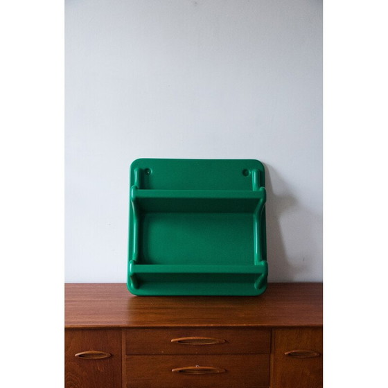 Image 1 of Vintage Space Age wandplank van thermogevormd plastic door Jean Paul Emonds Alt, 1970