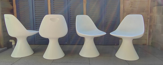 Image 1 of 4 Arkana Mushroom chairs design Maurice Burke 1960 