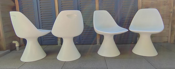 Image 1 of 4 Arkana Mushroom chairs design Maurice Burke 1960 