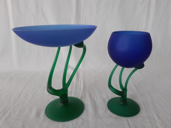 Image 1 of Józefina Art Glass Kelk En Schaal 