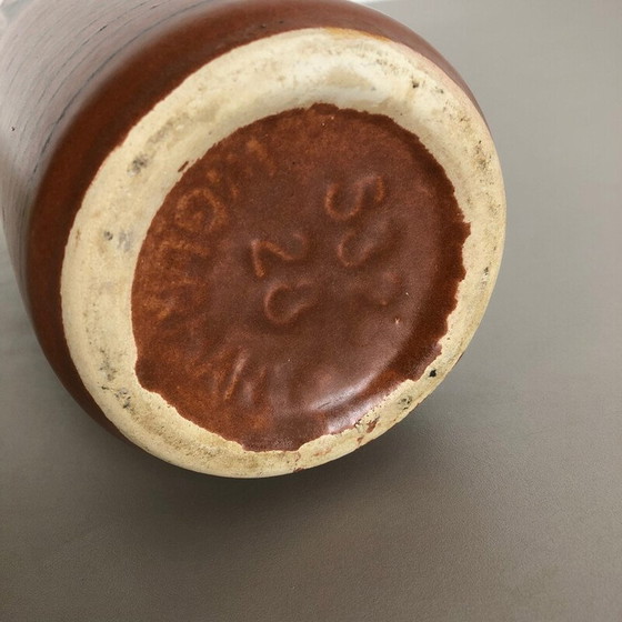 Image 1 of Vintage Aardewerk Vette Lava Vaas door Scheurich Duitsland 1970