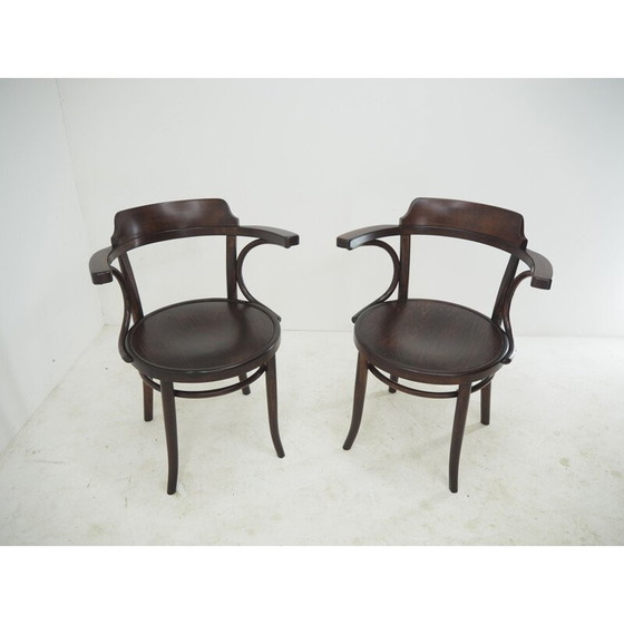Image 1 of Paar vintage eetkamerstoelen van Thonet, jaren 1920