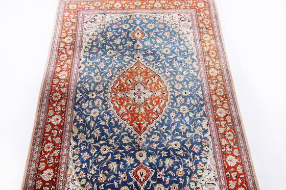 Image 1 of Origineel Perzisch tapijt Qom/Ghom Zuiver zijde 118 X 80 Cm Top staat