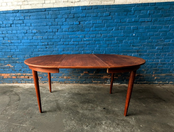 Image 1 of Midcentury uitschuifbare tafel, Denemarken, 1960