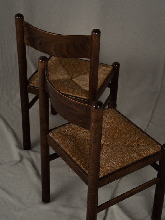 Image 1 of 4x Vintage Franse stoelen