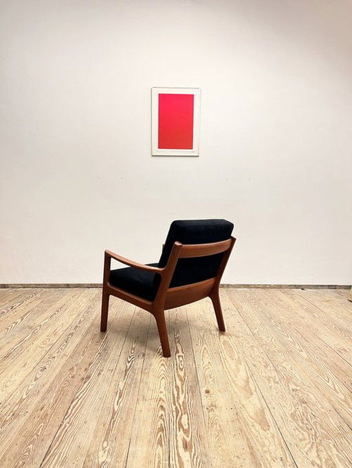 Fauteuil // Teakhouten fauteuil van Ole Wanscher voor France and Son, Denemarken, 1950