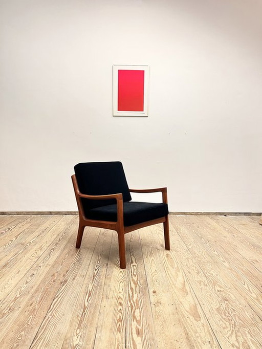 Fauteuil // Teakhouten fauteuil van Ole Wanscher voor France and Son, Denemarken, 1950