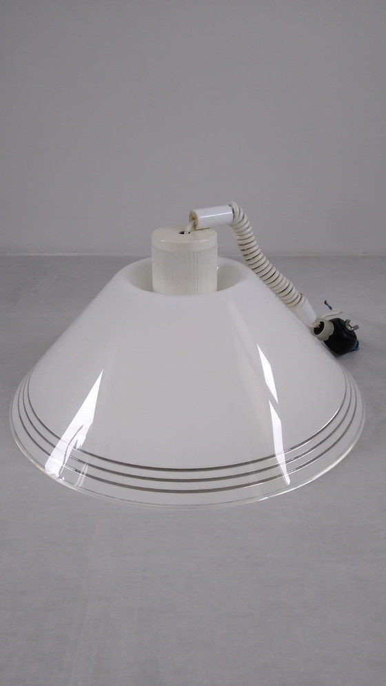 Image 1 of IGuzzini design A. Pozzi, Grote zeldzame hanglamp