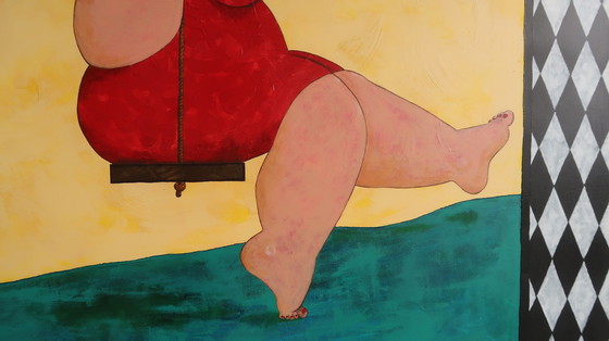 Image 1 of Lady on swing van Susan Ruiter