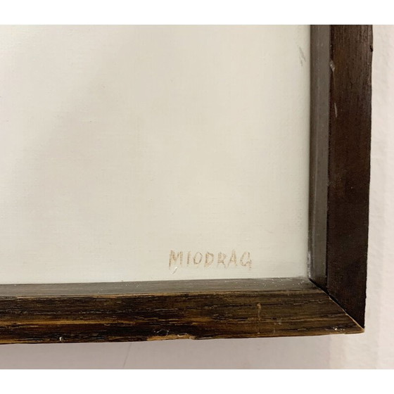 Image 1 of Vintage olieverf op doek door Dordevic Miodrag voor Servië, 1970