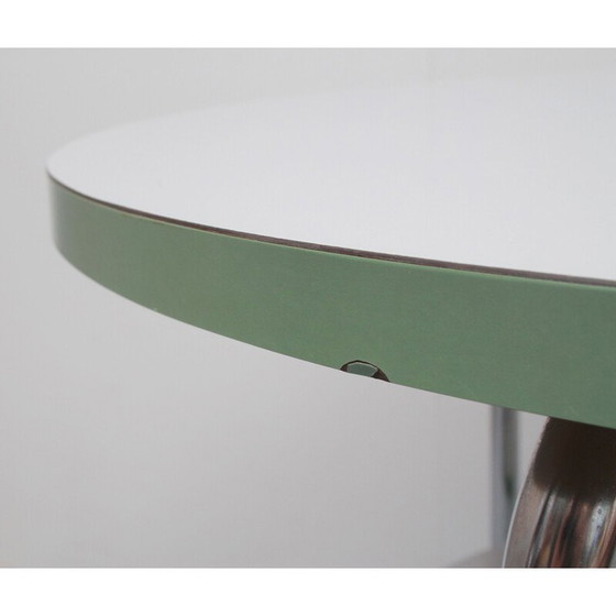 Image 1 of Vintage Art Deco salontafel in chroom en formica, jaren 1930
