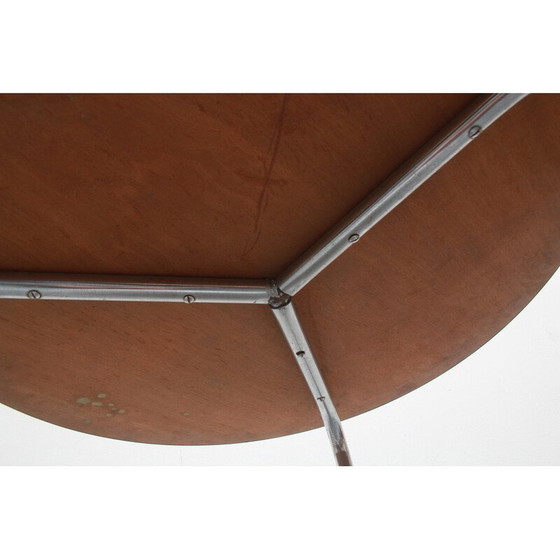 Image 1 of Vintage Art Deco salontafel in chroom en formica, jaren 1930