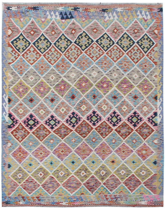 Image 1 of Wollen Afghaanse kelim - 238 X 188 cm - Nieuw