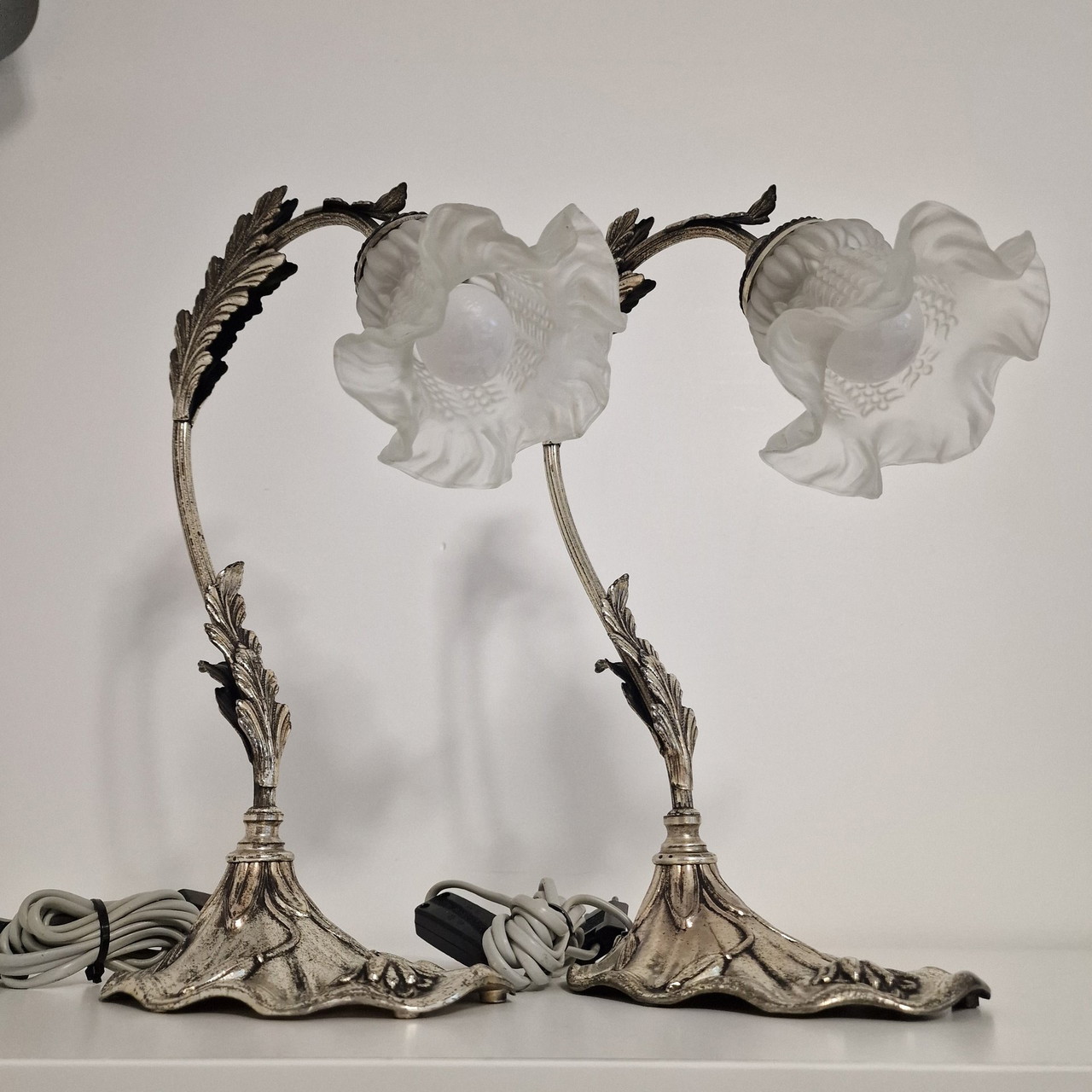 2X bloemenlampen