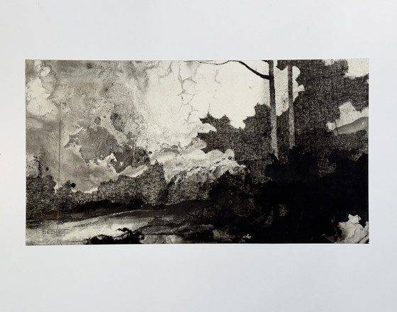 Image 1 of Inktlandschap. 1978. - Eugene Eechaut (1928-2019)