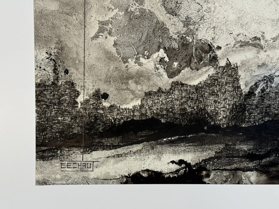 Image 1 of Inktlandschap. 1978. - Eugene Eechaut (1928-2019)