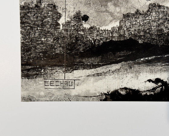 Image 1 of Inktlandschap. 1978. - Eugene Eechaut (1928-2019)