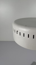 Vintage Metalen Bureaulamp Robert Sonneman Wit Chroom