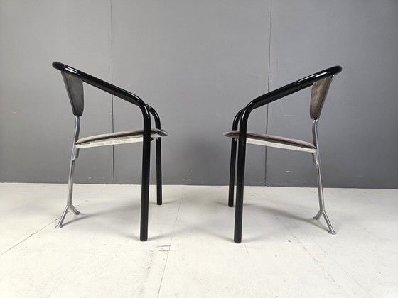 Image 1 of Japanse design eetkamerstoelen van Toshiyuki Kita voor Aidec Japan, 1980S