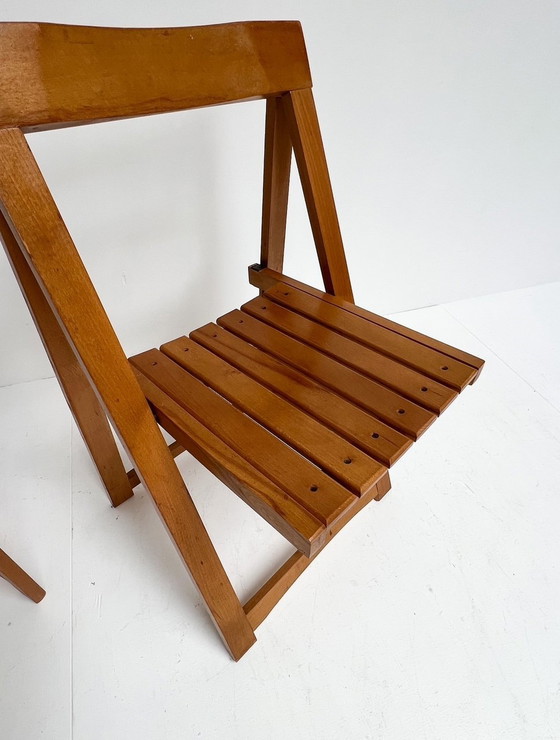 Image 1 of Set van 2 klapstoelen uit Triëst van Aldo Jacober, jaren 1960