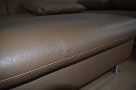 Image 1 of Leder Sofa Loop Willi Schillig Met Kruk En Verstelbare Rugleuning Leder Bank Leder Hoekbank Sofa Hoekbank