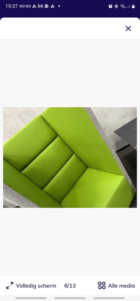 Image 1 of Akoestische  Lounge Set Groen/Grijs