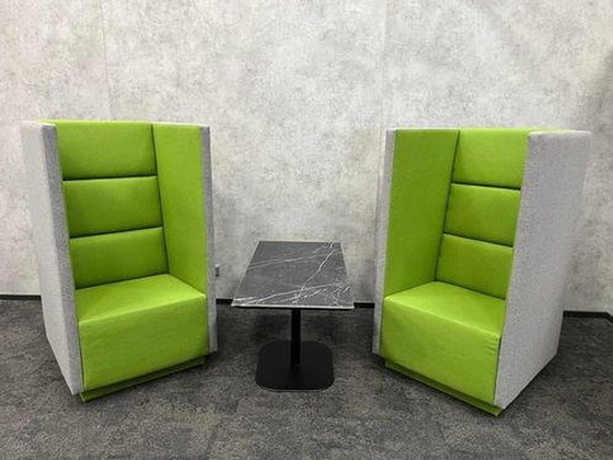 Image 1 of Akoestische  Lounge Set Groen/Grijs