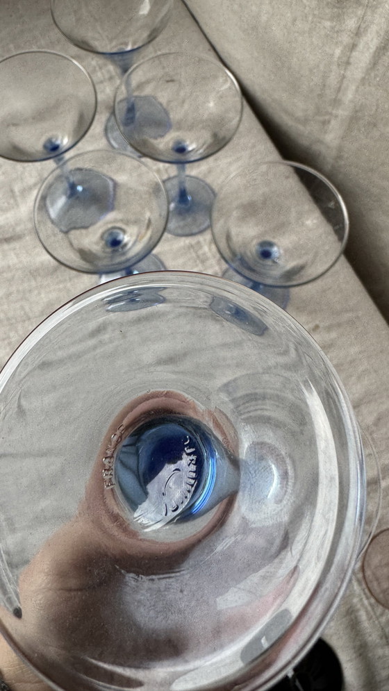 Image 1 of 6X Martini Of Champagne Coupe, Licht Blauw, Luminarc