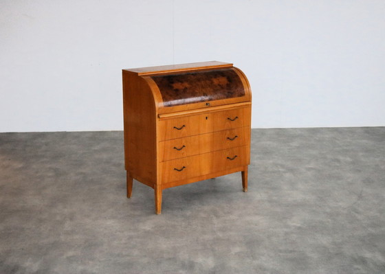 Image 1 of Vintage Zweedse Secretaire 