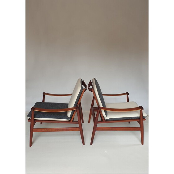 Image 1 of Paar vintage "Spade Chair" fauteuils in teak van Finn Juhl