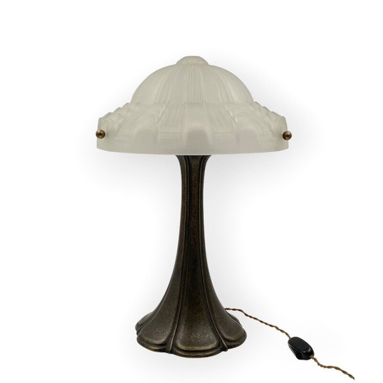 Image 1 of Vintage bronzen tafellamp, Frankrijk 1930