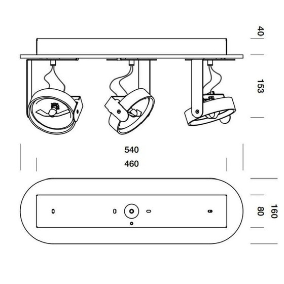 Image 1 of Tossb Big Bang 3 Plafondspots