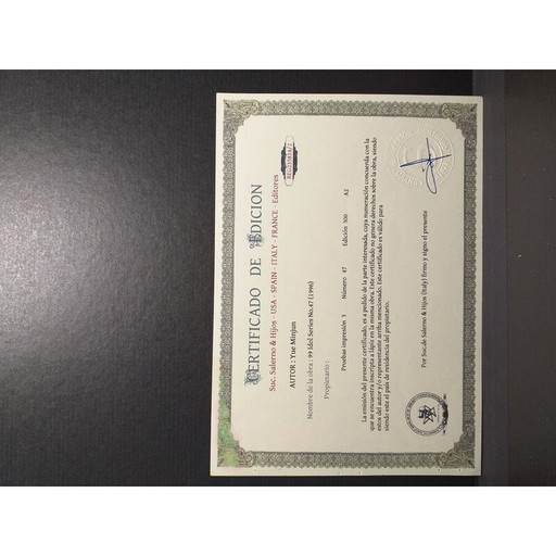 Vintage litho "99 Idol Series no 47" door Yue Minjun, 2010