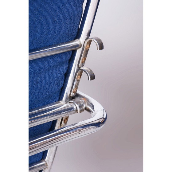 Image 1 of Paar vintage Bauhaus fauteuils in chroomstaal, Zwitserland 1930