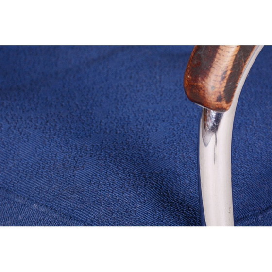 Image 1 of Paar vintage Bauhaus fauteuils in chroomstaal, Zwitserland 1930