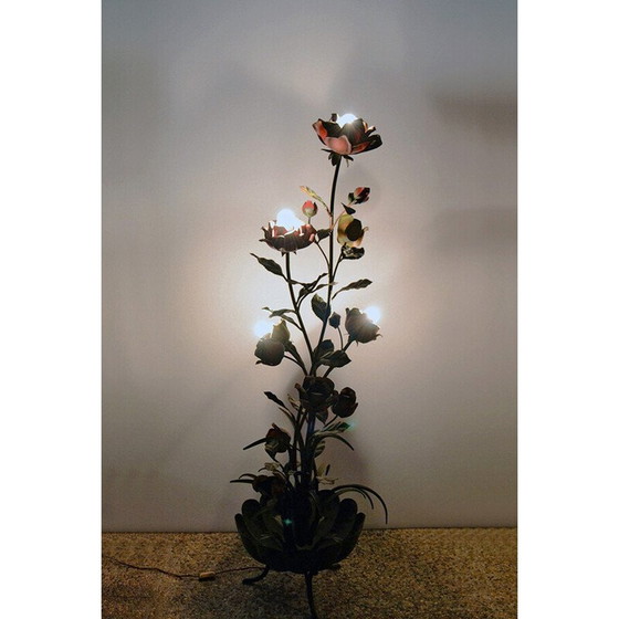 Image 1 of Vintage italiaanse sculpturale ijzeren vloerlamp, jaren 1960