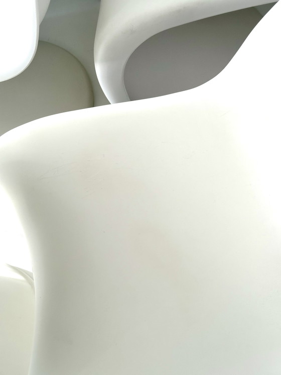 Image 1 of 4x Vitra Panton Stoel Wit