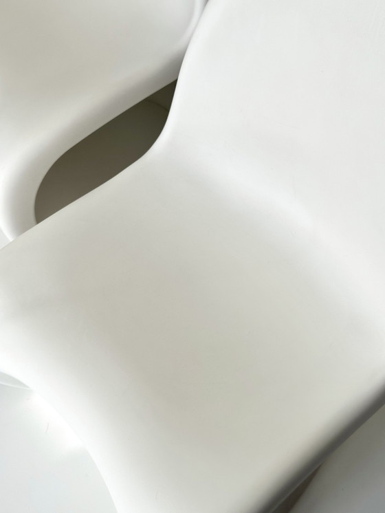 Image 1 of 4x Vitra Panton Stoel Wit