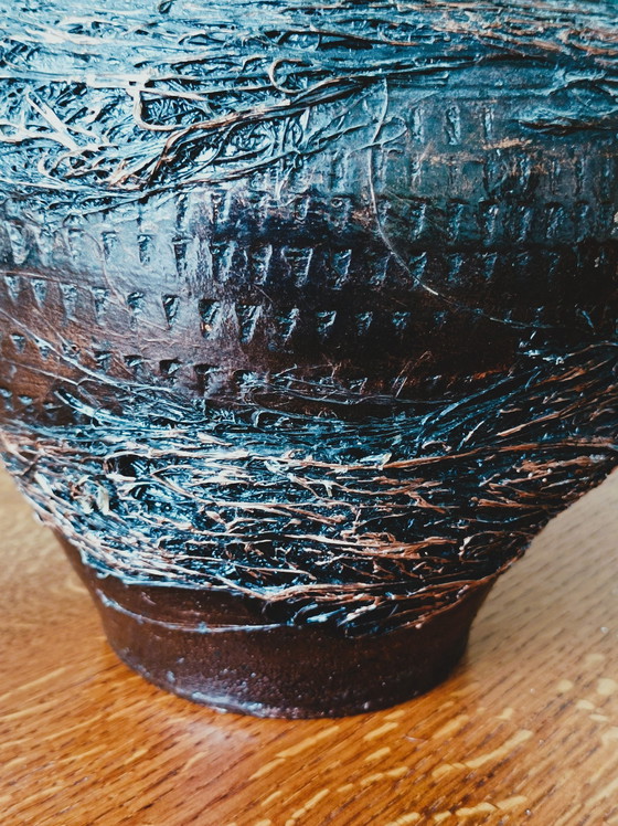 Image 1 of Gelakte terracotta pot