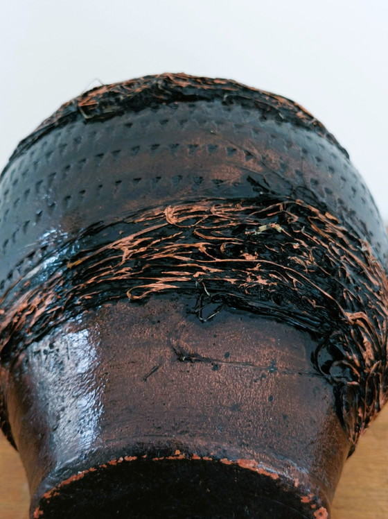 Image 1 of Gelakte terracotta pot