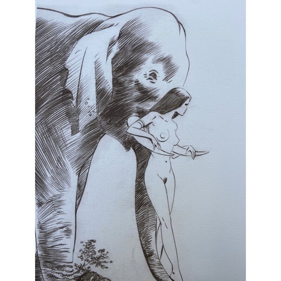 Image 1 of Vintage litho india dreams 1 door Jean-Francois Charles