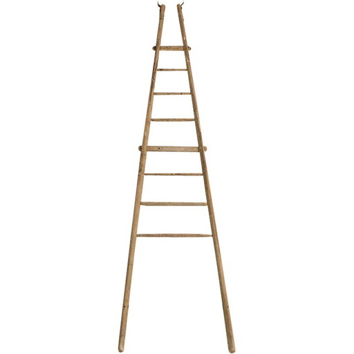 Vintage decoratieve sparrenhouten ladder