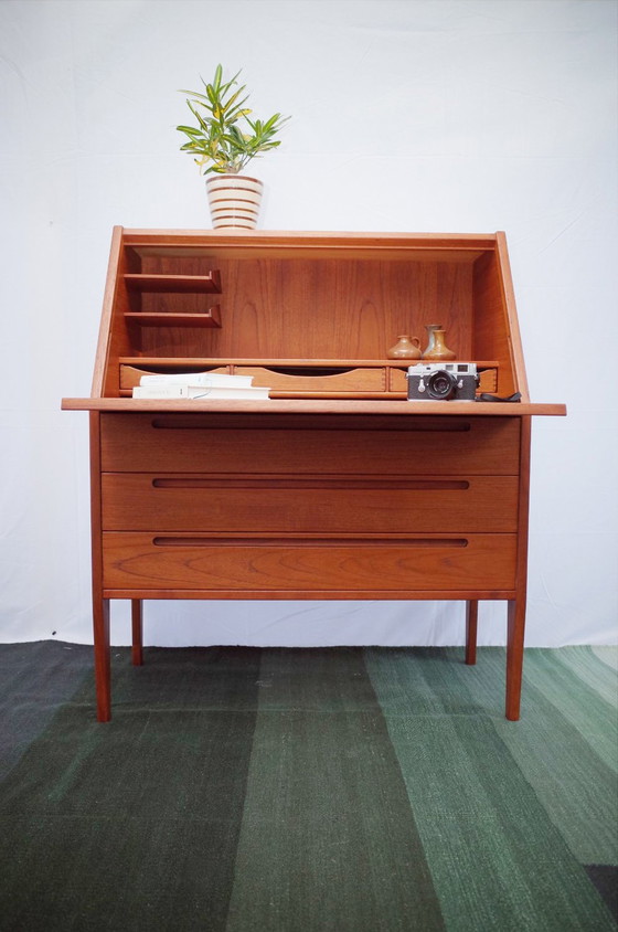 Image 1 of Deens vintage secretaire Kai Kristiansen teakhout