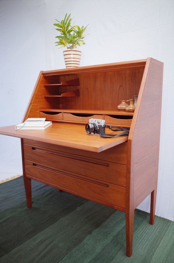 Image 1 of Deens vintage secretaire Kai Kristiansen teakhout