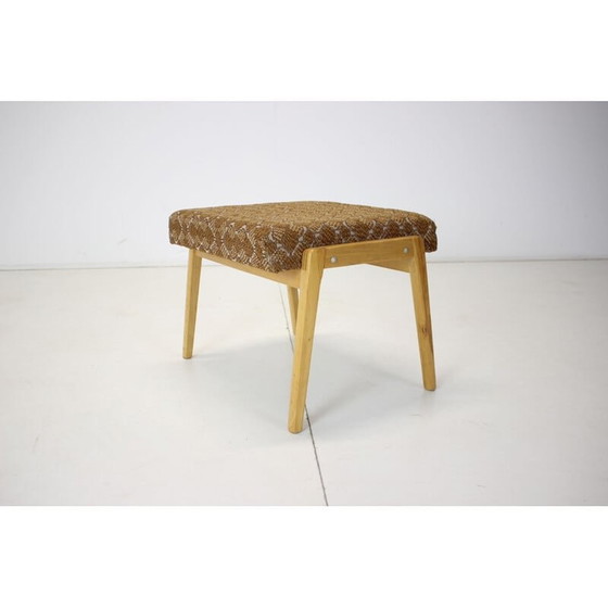 Image 1 of Houten krukje uit Mid Century, jaren 1966