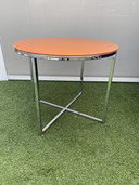 Space age chroom bijzettafel 