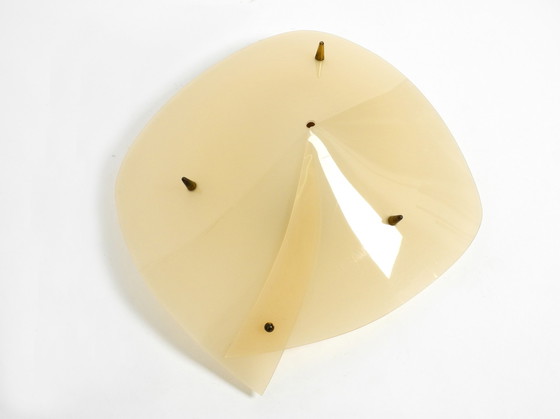 Image 1 of Prachtige en zeldzame Mid Century moderne plexiglas plafondlamp