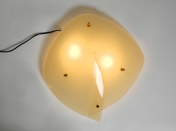 Image 1 of Prachtige en zeldzame Mid Century moderne plexiglas plafondlamp