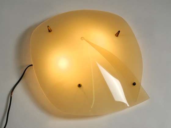 Image 1 of Prachtige en zeldzame Mid Century moderne plexiglas plafondlamp